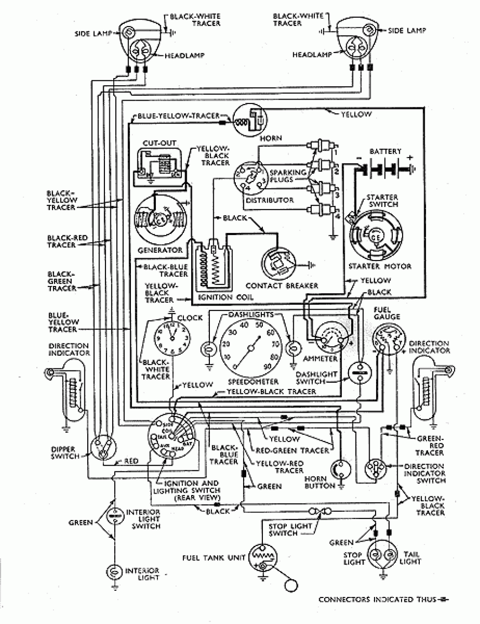 130: wiring diagram Prefect 3 brush dynamo pre 1945 | Ford ... 1970 dodge truck wiring diagrams 
