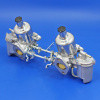 Twin SU carburettor assembly